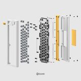 Hình ảnh thumbnail 4 của Bộ KIT Bàn phím cơ IQUNIX Q66 DIY Custom (White Smoke - Mới, Full box, Chính hãng)