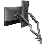 Hình ảnh thumbnail 3 của Arm màn hình đôi Human Motion T6 Pro - Dual (Đen - Mới, Full box, Chính hãng)