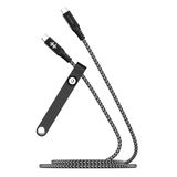 Hình ảnh thumbnail 1 của Cáp USB-C to USB-C HyperDrive Video, Data, Charging 10GBPS/100W (Đen - Mới, Full box, Chính hãng)