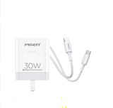 Hình ảnh thumbnail 1 của Sạc PISEN QUICK PD30W (Lightning & Type-C) (Trắng - Mới, Full box, Chính hãng)