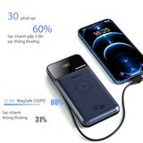 Hình ảnh thumbnail 2 của Sạc dự phòng QUICK Magsafe C02PD 10000mAh 22.5W - Super Charger (Navy Blue - Mới, Full box, Chính hãng)