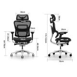 Hình ảnh thumbnail 7 của Ghế Công Thái Học Ergonomic Fly (Lite - Black - Mới, Full box, Chính hãng)