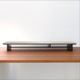 Hình ảnh thumbnail 1 của Kệ màn hình Lifted Desk Shelf - Gỗ Sồi Nguyên Khối (1100x230mm - Saddle Brown - Mới, Full box, Chính hãng)