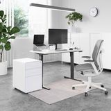 Hình ảnh thumbnail 3 của Mặt bàn PUSILUNG- by NiceDesign (Cao Cấp) (120x60x2.5cm - White - Mới, Full box, Chính hãng) (NDTT23PUSI02)