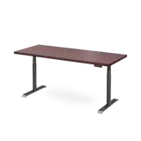 Hình ảnh thumbnail 1 của Bàn nâng hạ Cao Cấp FANSI - Oval - By NiceDesign (Cao Cấp) (Vân gỗ óc chó - 152.4x76.2x3.3cm - Khung đen - Mới, Full box, Chính hãng) (NiceDeskOvalPlus03)