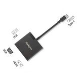 Hình ảnh thumbnail 1 của Cổng chuyển đổi Lenovo ThinkPlus 3 in 1 (Hub Type C 3 in 1 1 x HDMI 1 x USB-A 1 x VGA - Black - Mới, Sealed, Nhập khẩu)