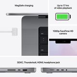 Hình ảnh thumbnail 4 của Apple Macbook Pro 14 (Apple M1) Nhập Khẩu -
