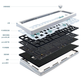 Hình ảnh thumbnail 3 của Bàn phím cơ Zuoya GMK67 (Kit Only - White - Mới, Full box, Nhập khẩu)