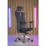 Hình ảnh thumbnail 6 của Ghế Công Thái Học SMA Lumbar (Lưng Lưới - Mâm Lưới - Black - Mới, Full box, Chính hãng)