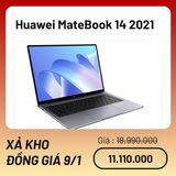 Hình ảnh thumbnail 1 của Huawei MateBook 14 2021 - Core i5 1135G7, RAM 8, SSD 512GB, Iris XE