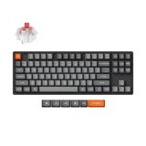 Hình ảnh thumbnail 1 của Bàn phím cơ Keychron K8 MAX QMK (Keychron Super Red - Aluminium case - Aluminium Gray - Mới, Sealed, Nhập khẩu) (K8M-J1)