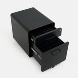 Hình ảnh thumbnail 4 của Hộc tủ tài liệu 2 ngăn The Leaf Plus (2 ngăn - Black - Mới, Full box, Chính hãng) (NDFC24LEAP11)