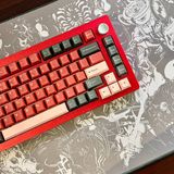 Hình ảnh thumbnail 3 của Bàn phím cơ HJS AL75 V2 Aluminum CNC (LCET Starry Flower Switch - Red - Mới, Full box, Nhập khẩu)