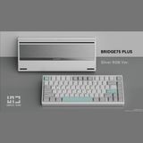 Hình ảnh thumbnail 1 của Bàn Phím Cơ Bridge75 Aluminum CNC (Plus - Led RGB - Sliver - Mới, Full box, Nhập khẩu)