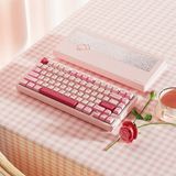 Hình ảnh thumbnail 2 của Bàn phím cơ Rainy75 Aluminum CNC (Sliver Mirror Glass Weight (Tạ Gương) - RGB - Pink - Mới, Full box, Nhập khẩu)