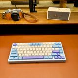 Hình ảnh thumbnail 3 của Bàn phím cơ Rainy75 Aluminum CNC (Sliver Mirror Glass Weight (Tạ Gương) - RGB - Blue - Purple - Mới, Full box, Nhập khẩu)