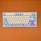 Hình ảnh thumbnail 2 của Bàn phím cơ Rainy75 Aluminum CNC (Sliver Mirror Glass Weight (Tạ Gương) - RGB - Blue - Purple - Mới, Full box, Nhập khẩu)