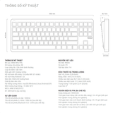 Hình ảnh thumbnail 9 của Bàn phím cơ Nuphy Gem80 (Nuphy Raspberry Switch - Cream - Mới, Full box, Nhập khẩu)