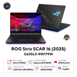 Hình ảnh thumbnail 1 của ASUS ROG Strix SCAR 16 G635LX-RW179W - Ultra 9 275HX, RTX 5090, 64GB, 4TB, 2.5K 240Hz
