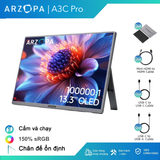 Hình ảnh thumbnail 1 của Màn hình di động ARZOPA A3C Pro OLED 13.3 inch (A3C - Black - Mới, Full box, Chính hãng)