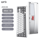 Hình ảnh thumbnail 1 của Bàn Phím cơ WOB Zen65 Limited Edition (PCB 1.6mm, Plate Aluminum, RGB, 3 Mode - Sliver - Mới, Full box, Nhập khẩu)