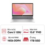 Hình ảnh thumbnail 1 của HP 15 fd1043TU 9Z2W9PA - Core 5 120U, 16GB, 1TB, FHD