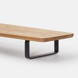 Hình ảnh thumbnail 3 của Kệ màn hình The Sil 2.0 - By NiceDesign (Size M - Black - Oak - Mới, Full box, Chính hãng) (NDDS24SSIL01)