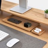 Hình ảnh thumbnail 6 của Khay để bàn PolyNeat (Vát) - By NiceDesign (36x20x2cm - Vàng gỗ tự nhiên - Mới, Full box, Chính hãng) (NDTR24PLNE01)