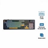 Hình ảnh thumbnail 2 của Bàn phím cơ Aula F108 Pro (Aula Zephyr Switch - Black Gold - Mới, Full box, Nhập khẩu)