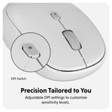 Hình ảnh thumbnail 4 của Chuột Không Dây HYPER HyperSpace Silent (Artic White - Mới, Full box, Chính hãng)