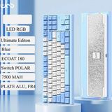 Hình ảnh thumbnail 1 của Bàn Phím Cơ Crush80 Aluminum CNC (RGB - Plate FR4 - 7500 mAH - Sky Blue - Mới, Full box, Nhập khẩu)