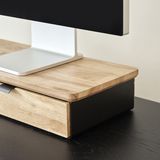 Hình ảnh thumbnail 4 của Kệ màn hình ngăn kéo Aura - By NiceDesign (Size M-1 ngăn kéo - Black - Natural Rubber - Mới, Full box, Chính hãng)