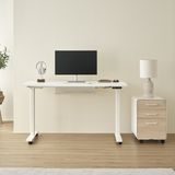 Hình ảnh thumbnail 3 của Bánh xe có khoá TROY cho bàn nâng hạ - By NiceDesign (1 bánh xe - Đen - Mới, Sealed, Chính hãng) (NDCT25TROY01)