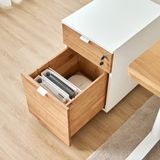 Hình ảnh thumbnail 7 của Hộc tủ tài liệu 2 ngăn Alexa - By NiceDesign (2 ngăn - White - Rubber - Mới, Sealed, Chính hãng) (NDFC25ALEX02)