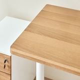 Hình ảnh thumbnail 1 của Mặt bàn gỗ tự nhiên Noble 2.0 - By NiceDesign (1800x750x30mm - White - Oak - Mới, Full box, Chính hãng) (NDTT25NOBL01)