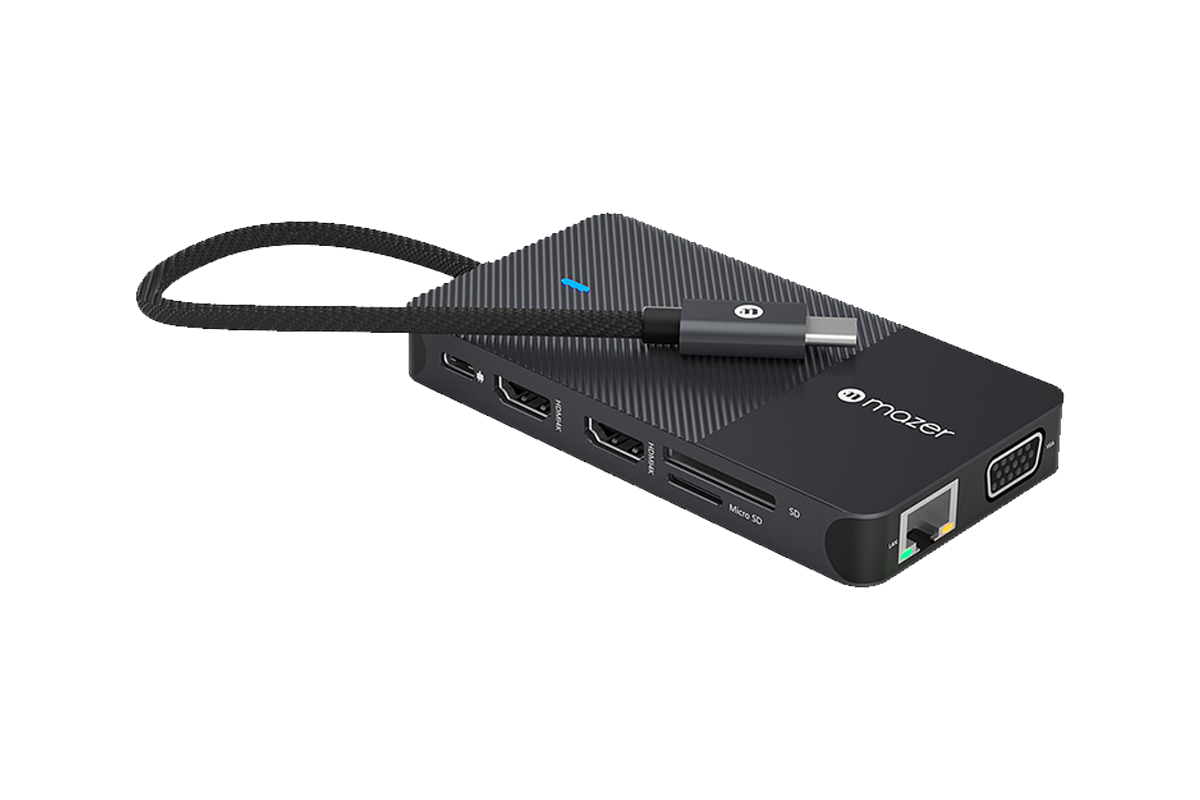 Hình ảnh 3 của Cổng chuyển đổi Mazer USB-C Multimedia Pro 11-in-1 (Xám đen - Mới, Full box, Chính hãng) (M-UC2MULTI7003-BK)