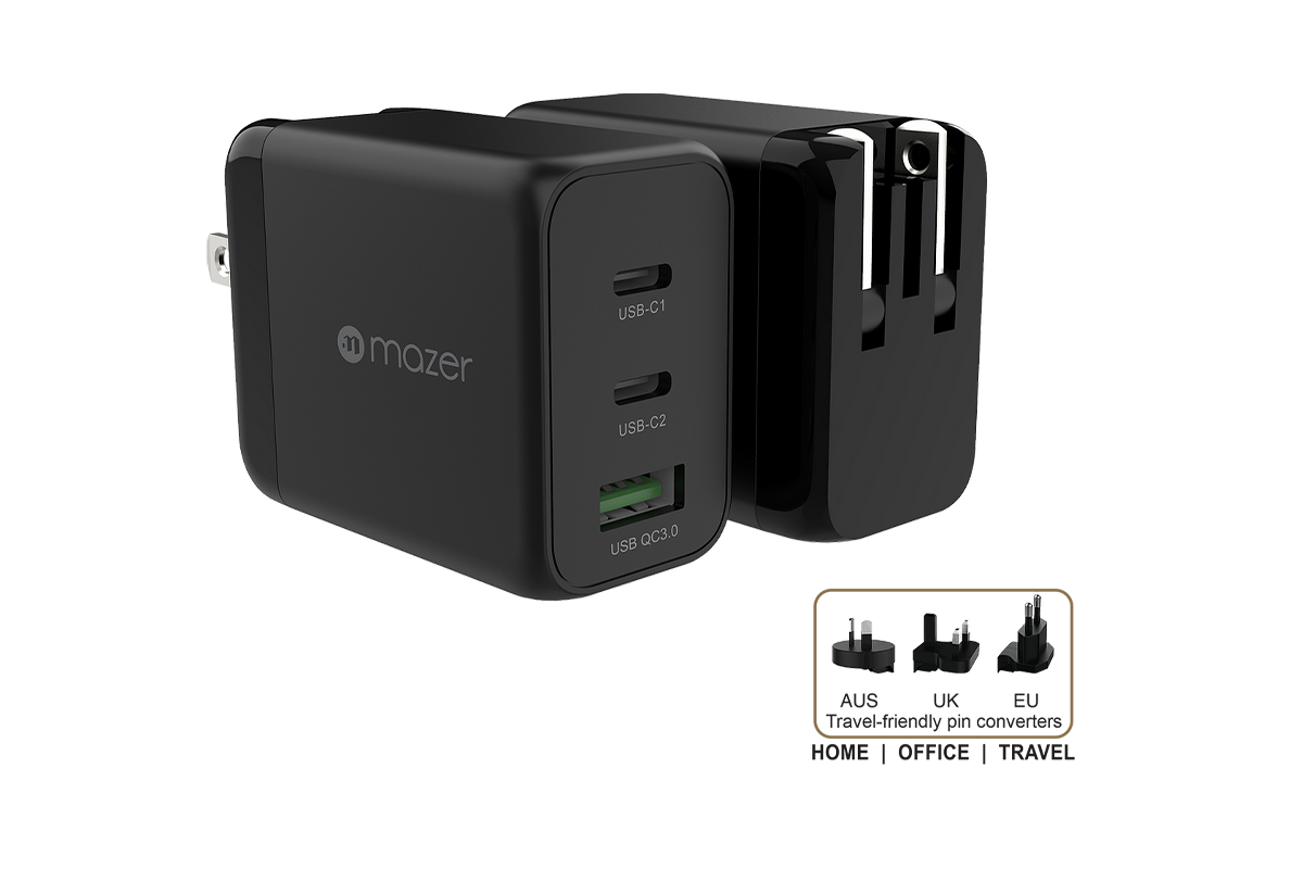 Hình ảnh 2 của Sạc Mazer Infinite.BOOST SuperMINI GaN PD65W (Đen - Mới, Full box, Chính hãng) (M-GAN65W-BK)