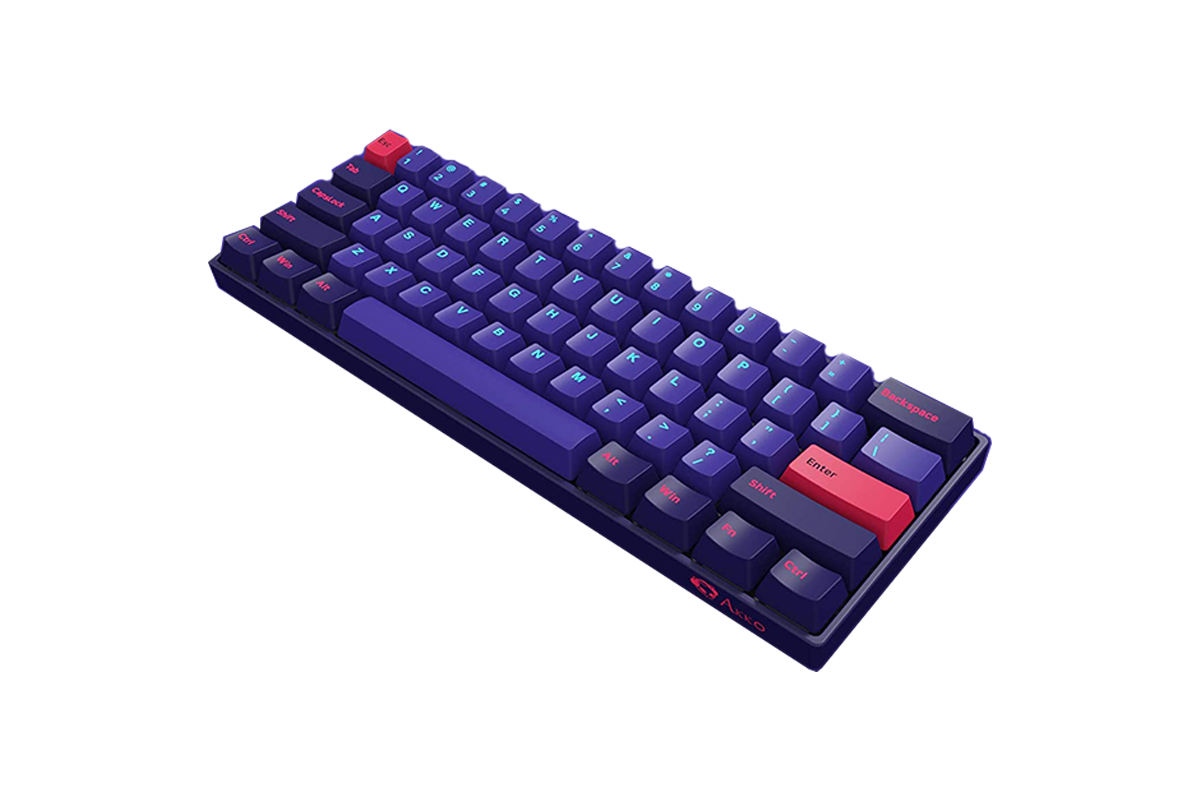 Hình ảnh 3 của Bàn phím cơ Akko 3061S Neon RGB (Xanh tím - Mới, Full box, Chính hãng)