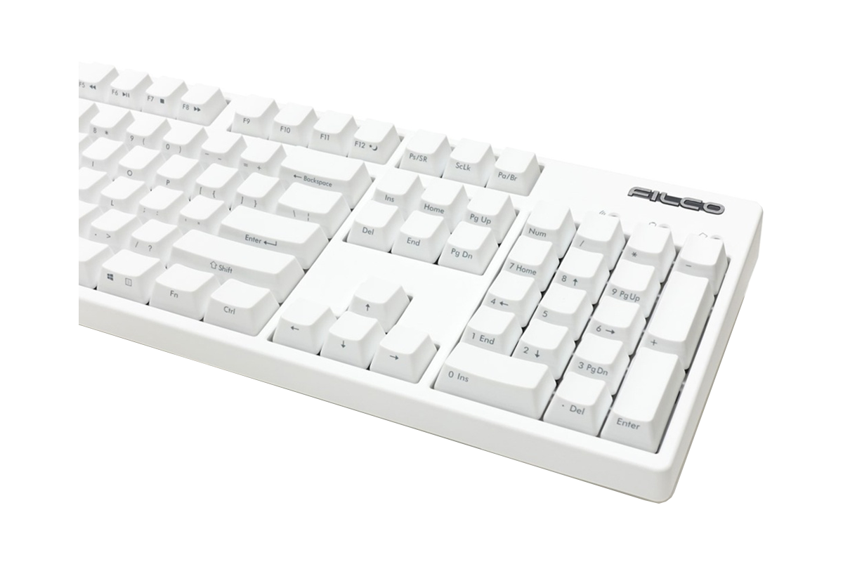 Hình ảnh 3 của Bàn phím cơ Filco Majestouch Convertible 2 Hakua Ninja Fullsize (Trắng - Mới, Full box, Chính hãng) (FKBC104M/EFMW2)