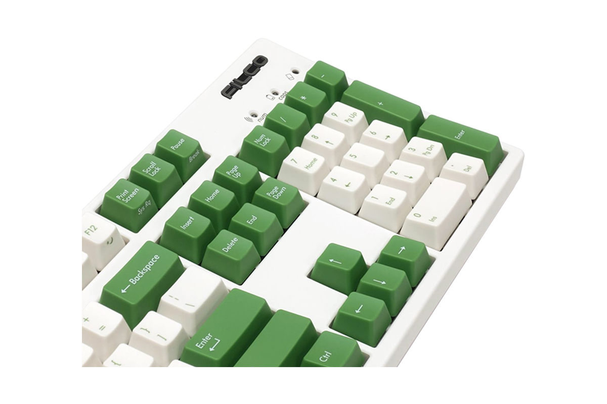 Hình ảnh 3 của Bàn phím cơ Filco Majestouch Convertible 2 Matcha Fullsize (Trắng ngà + Xanh - Mới, Full box, Chính hãng) (FKBC104M/EWG2)