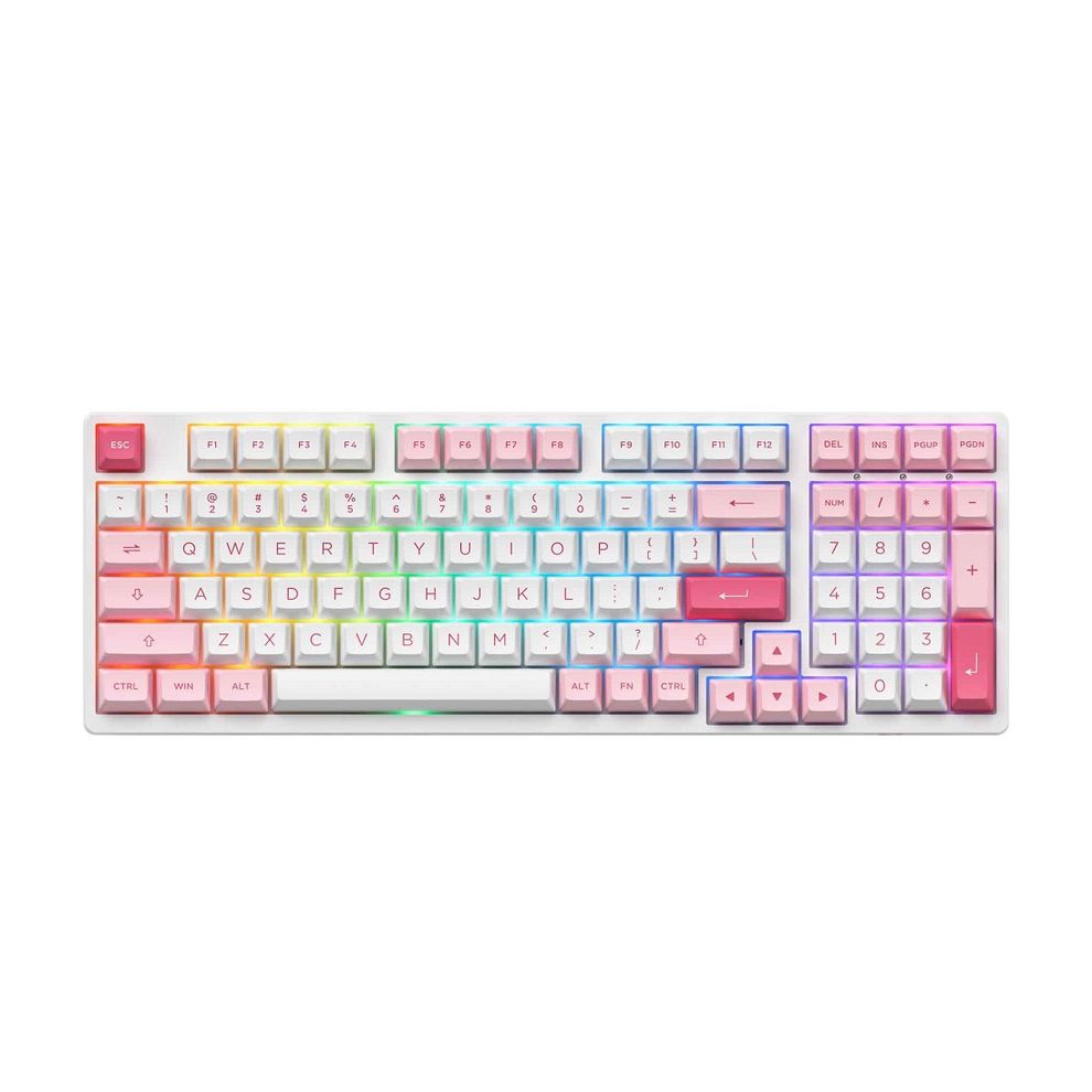 Hình ảnh 5 của Bàn phím cơ AKKO 3098B Multi-modes Prunus Lannesiana (Trắng - Hồng - Trắng - Hồng - Mới, Full box, Chính hãng)
