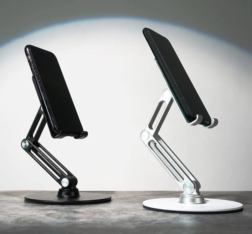 Hình ảnh 3 của Giá đỡ điện thoại/tablet đế xoay 360 độ HyperWork T3 (Black - Mới, Full box, Chính hãng)