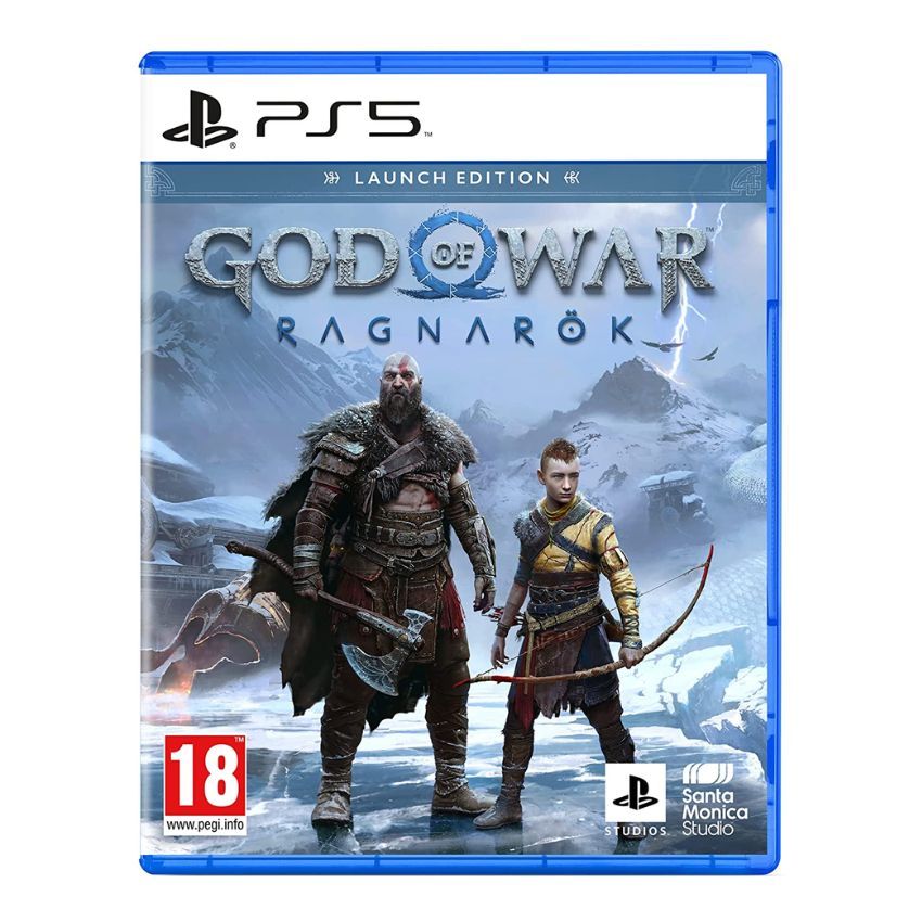 Hình ảnh 2 của Máy chơi game Sony PlayStation 5 Standard Edition – God of War Ragnarok Bundle (Frost White - Mới, Full box, Nhập khẩu)
