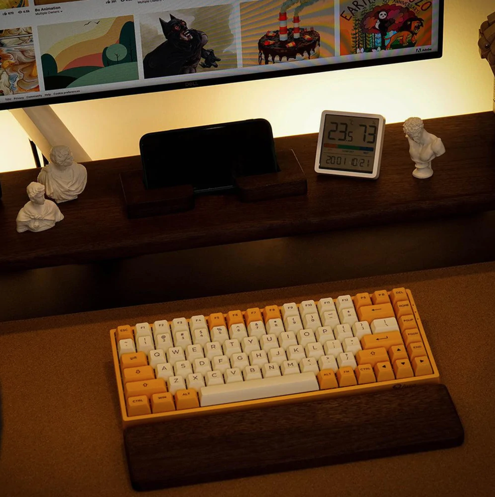 Hình ảnh 4 của Kê tay gỗ Óc Chó HyperWork (300mm - Gỗ nâu - Mới, Full box, Chính hãng)