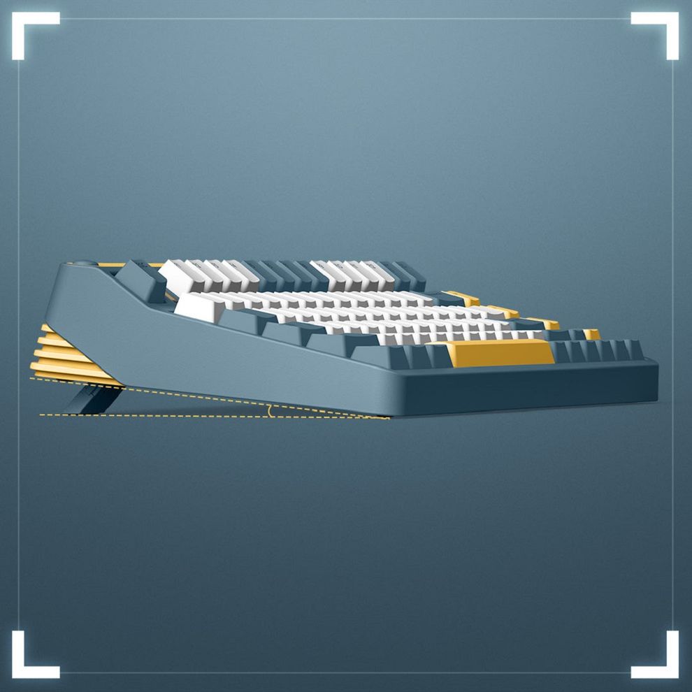 Hình ảnh 8 của Bàn phím cơ IQUNIX A80 Explorer (Cherry MX Red Switch - Blue Grey - Mới, Full box, Chính hãng)