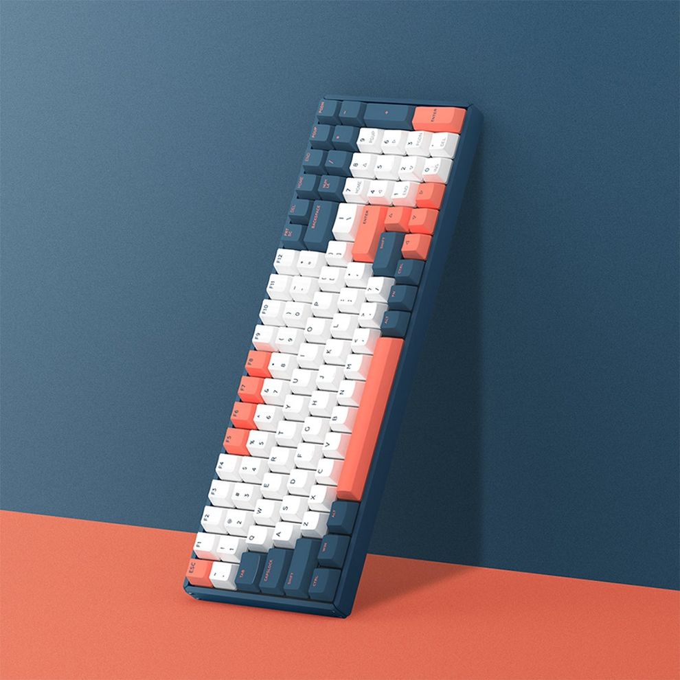 Hình ảnh 4 của Bàn phím cơ IQUNIX F96 Coral Sea (Led RGB - Cherry MX Red Switch - Blue Grey - Mới, Full box, Chính hãng)