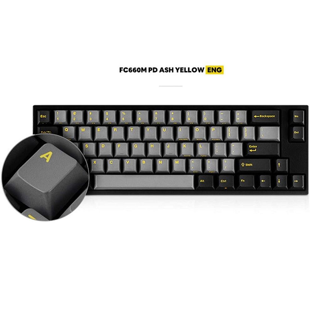 Hình ảnh 3 của Bàn phím cơ không dây Leopold FC660M BT Ash Yellow (Cloud Grey - Mới, Full box, Chính hãng)