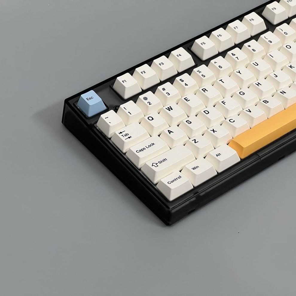 Hình ảnh 3 của Bàn phím cơ keydous NJ80 AP - Case White (Jelly Black - Mới, Full box, Nhập khẩu)