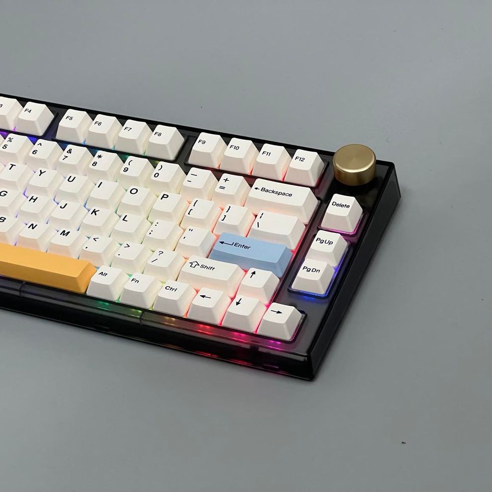 Hình ảnh 9 của Bàn phím cơ keydous NJ80 AP - Case White (Jelly Black - Mới, Full box, Nhập khẩu)