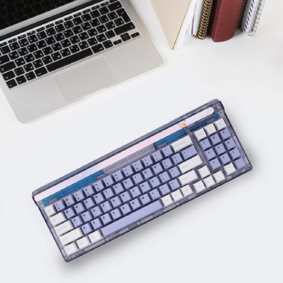 Hình ảnh 4 của Bàn phím cơ Newmen GM780 - Nebula Gasket ( Kailh Stary Switch - Soft Lavender - Mới, Full box, Chính hãng)